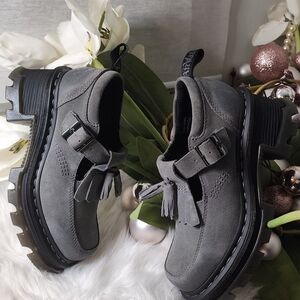 Dr.Martens Corran Waxy Suede Mary Jane Heeled Shoes size7 new